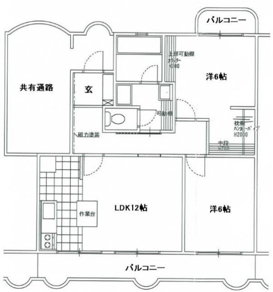 曳馬のパン職人。の間取り図