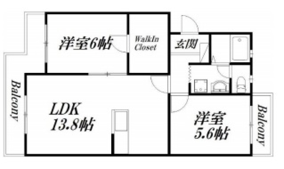 な、な、な、納戸！収納お助けクローゼット！の間取り図