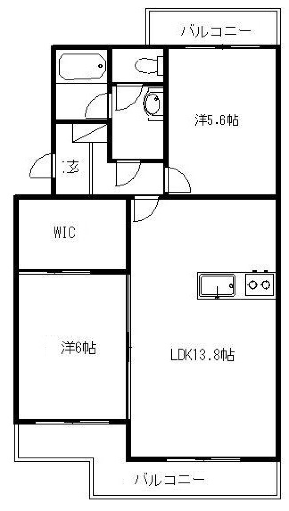 Woody CAFE STYLEの間取り図