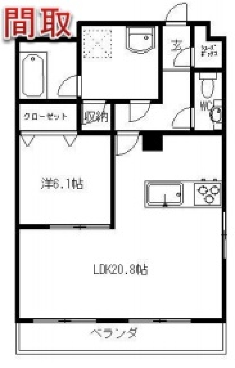 浜松シティを眼下に....の間取り図