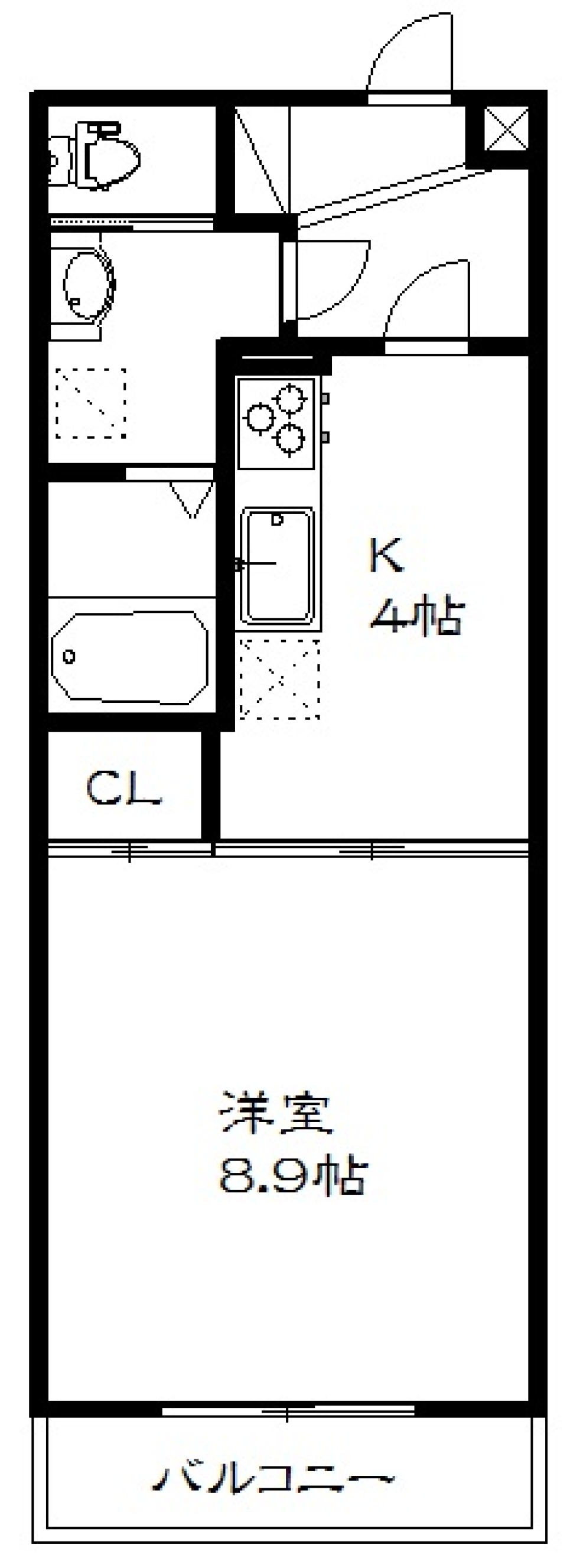 街中×ペット×最上階の間取り図