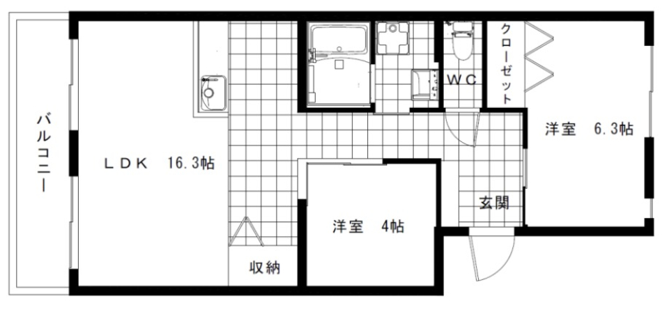 土間がつなぐの間取り図