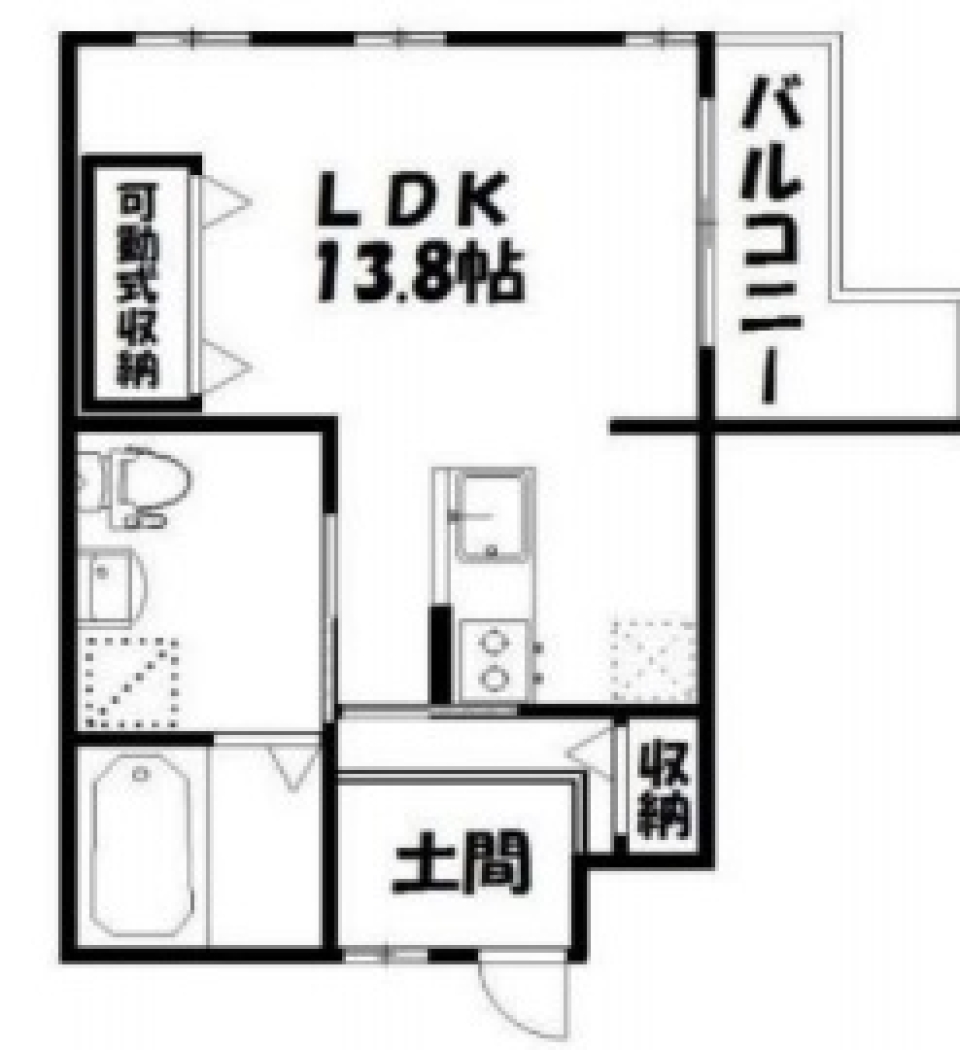 居心地良きCOZYの間取り図