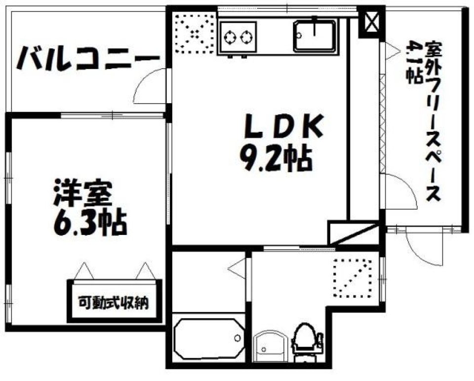 デザイナーズショールームの間取り図