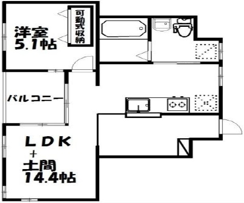 ちょっと変わった間取りです。