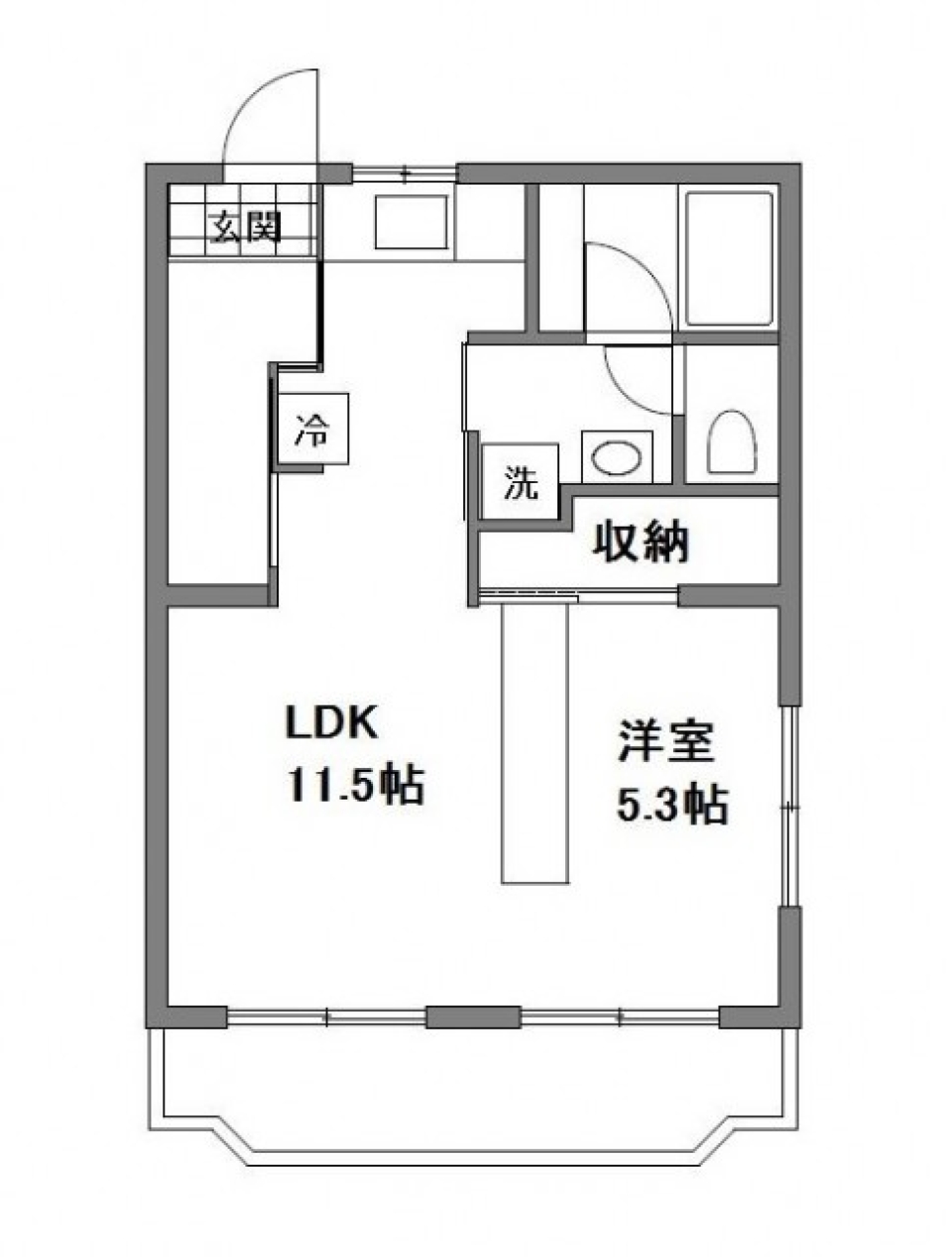 移動可能な収納を活用せよ！の間取り図