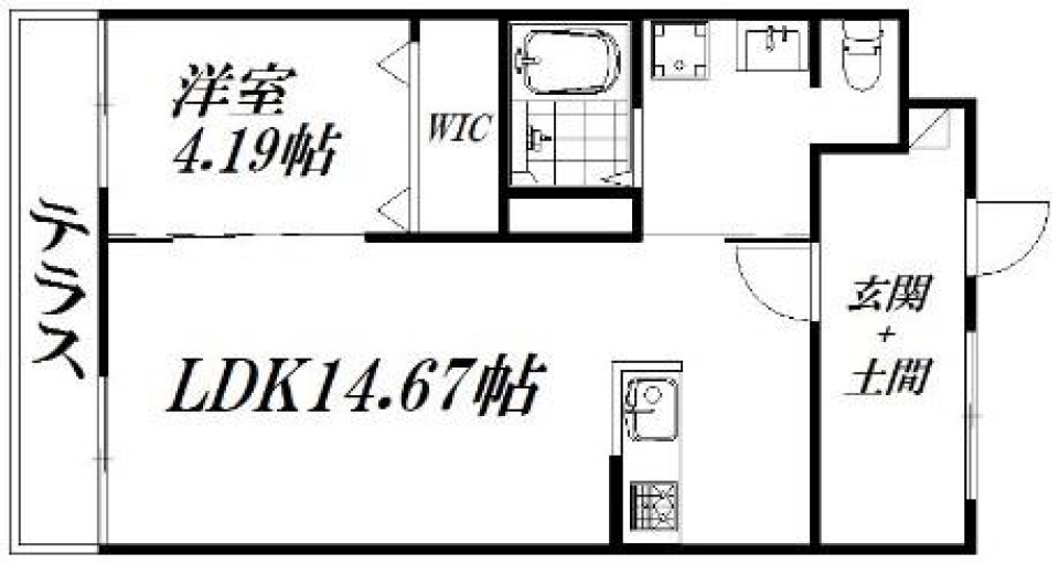 風が通り抜けるさわやかroomの間取り図