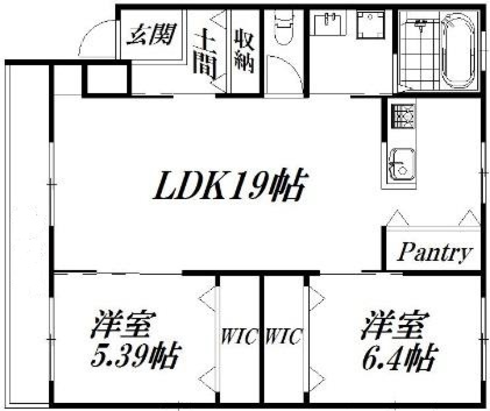 専用庭付き　Special Room.の間取り図