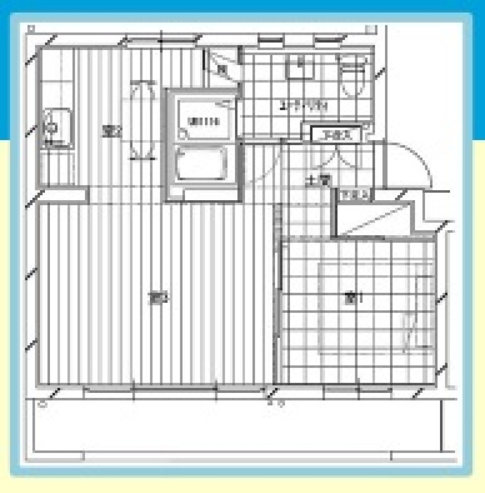 土間空間に憧れての間取り図