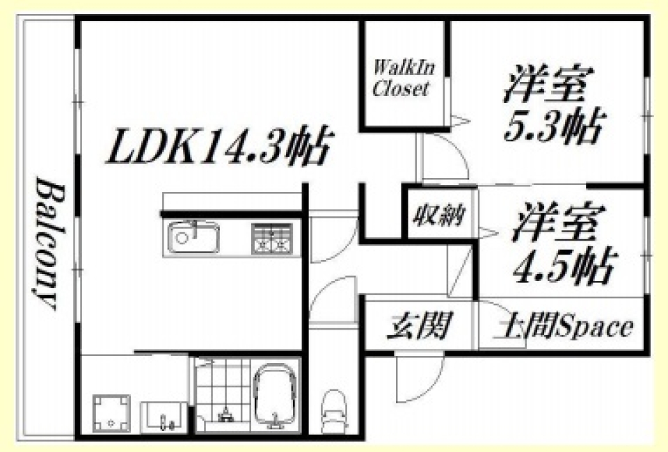 街中アウトドアライフの間取り図