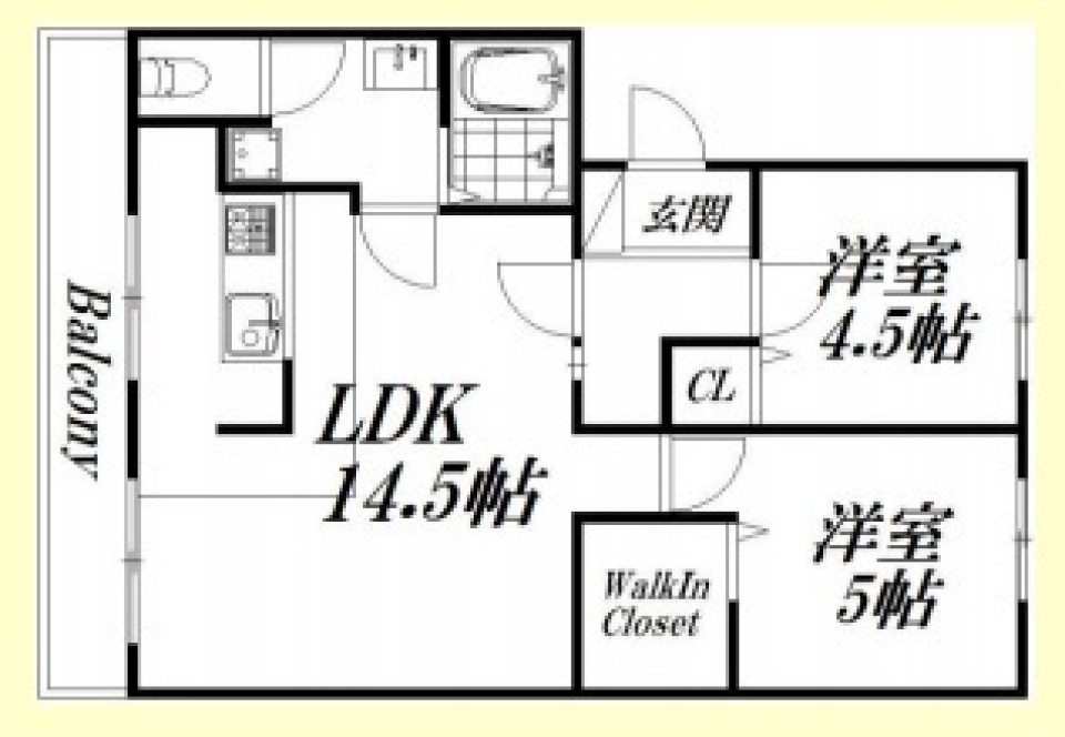 打ちっ放しの躯体?鉄管。　の間取り図