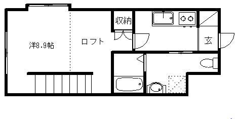 ロフト付きのリノベーション物件です。