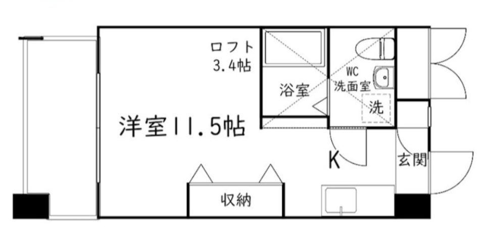 安心安全デザイナーズに住みたいの間取り図