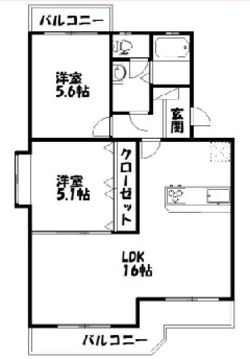 シンプルでカラフル。の間取り図