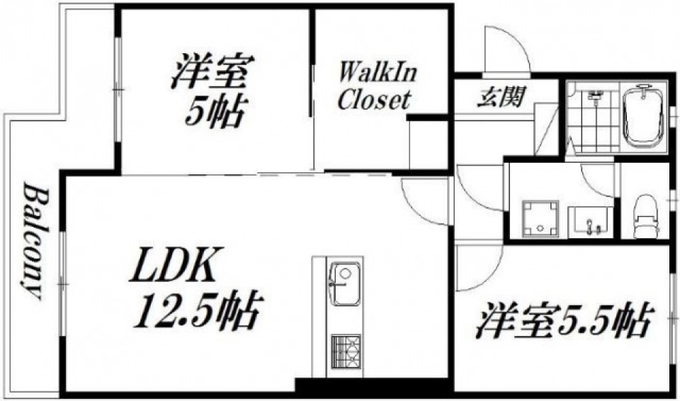 今日の気分は、2LDK時々1LDK。の間取り図