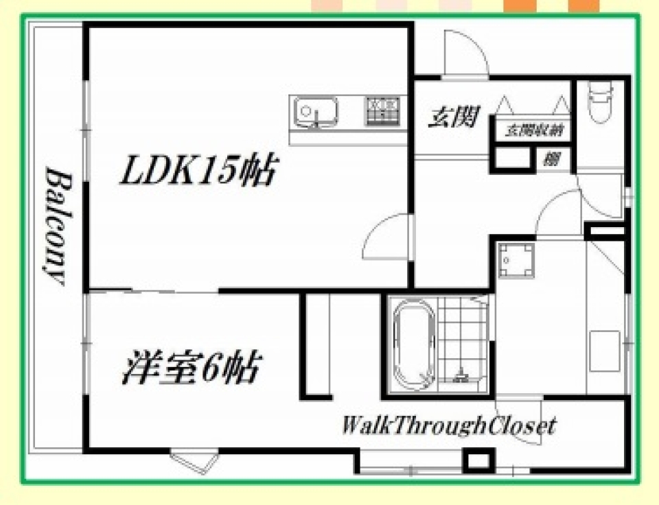 光と風の通り道の間取り図