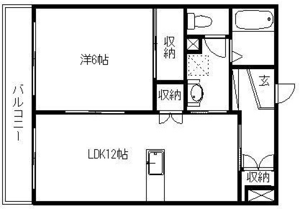 シンプルライフの間取り図