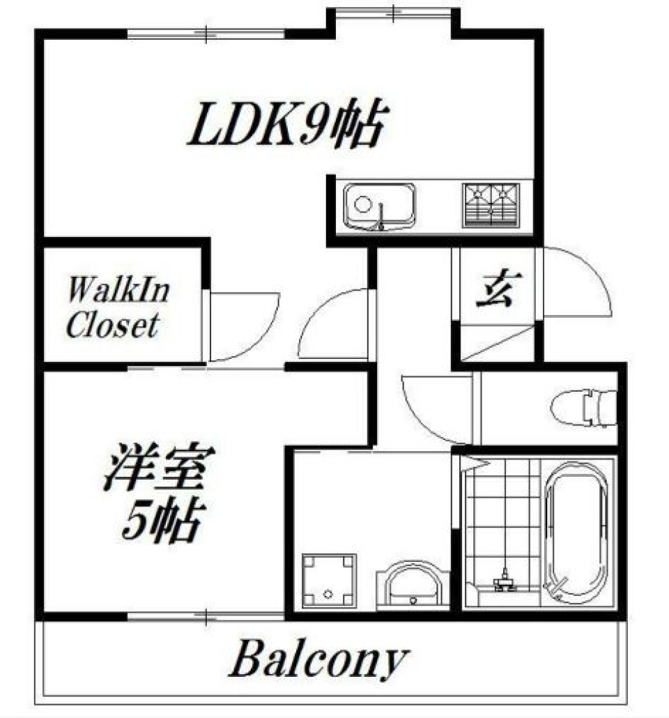 かわいいお部屋?の間取り図