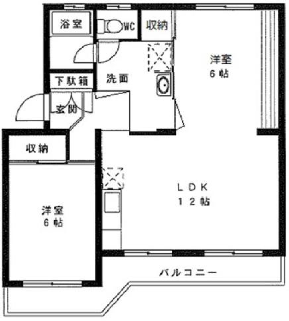 6＋12の大空間を活用すの間取り図