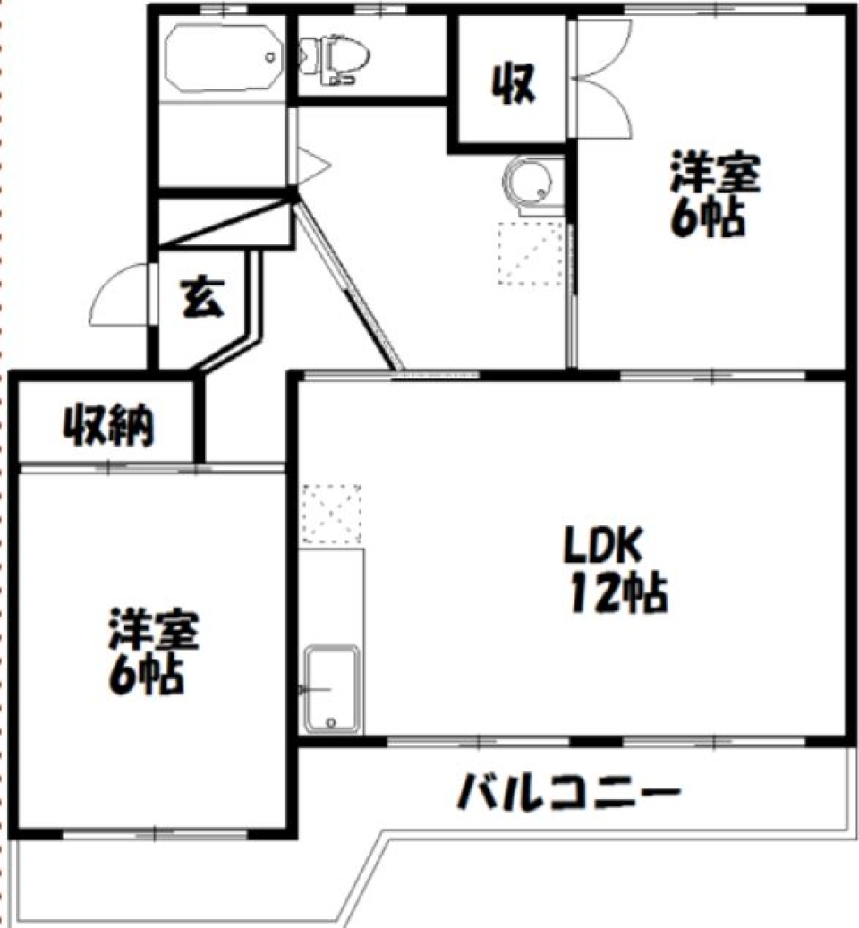 休日、二人、ポカポカの間取り図