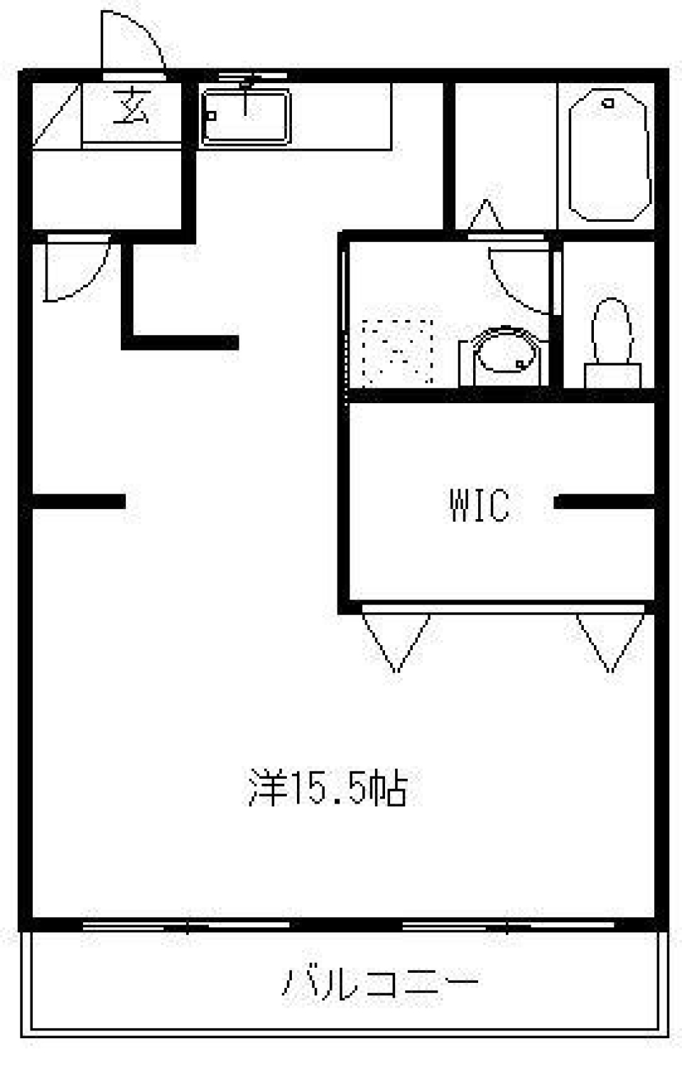 BIGなワンルームに変身っの間取り図