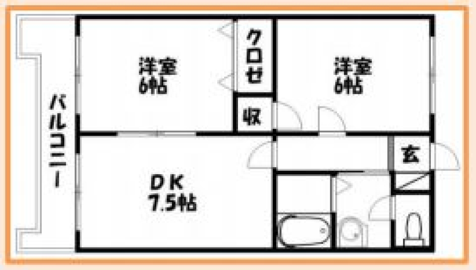 【DIY可】自分好みのお部屋にDYI！の間取り図