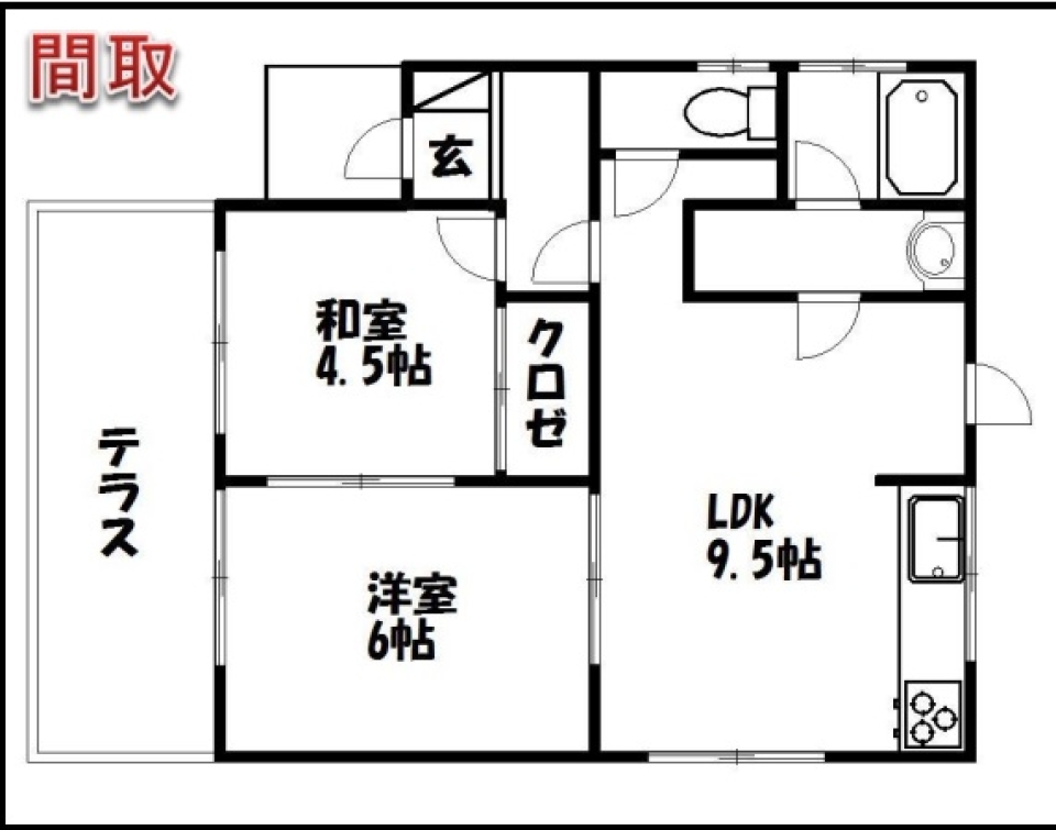 FUKUROI貸家群。の間取り図