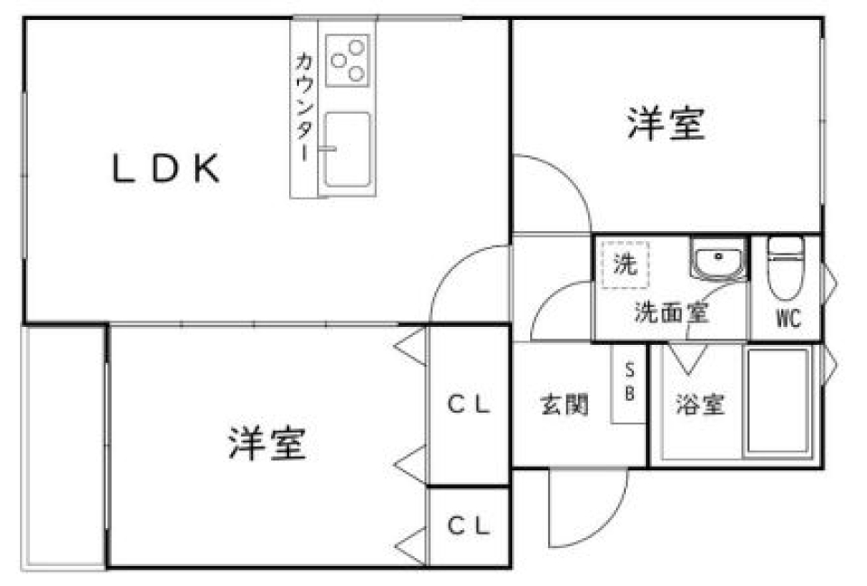 リノベでオシャレルームに！の間取り図