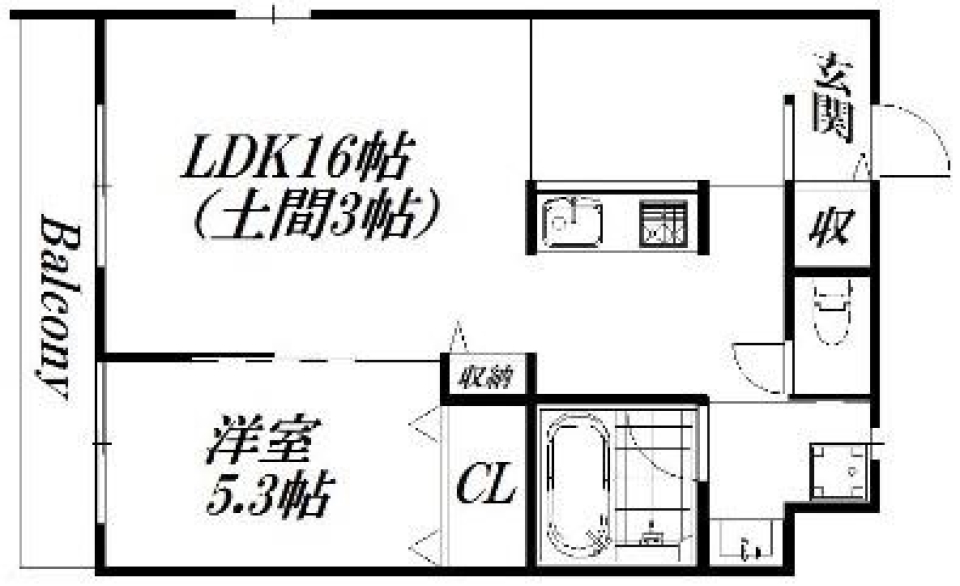 New outdoor life。の間取り図