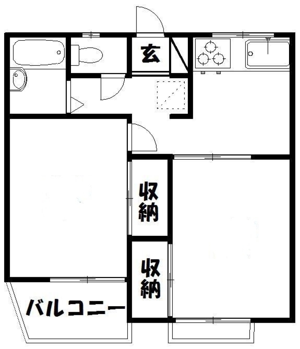 昭和レトロインテリア。の間取り図