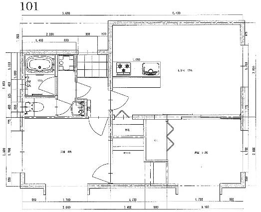 ※現在募集中のお部屋は角部屋ではありません。