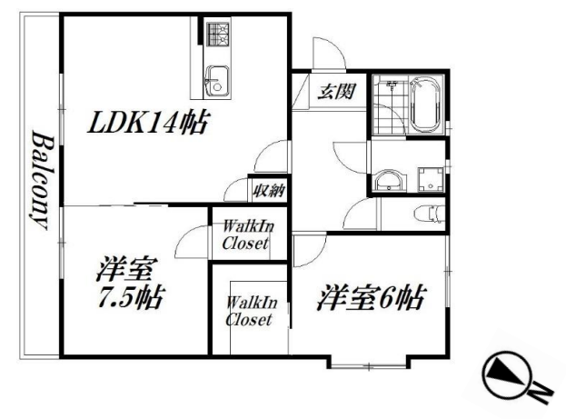 リノベ２LDK。