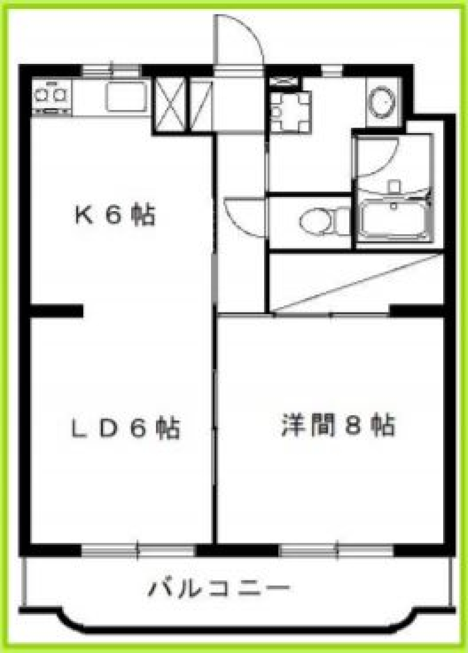 ホワイトリノベルームの間取り図