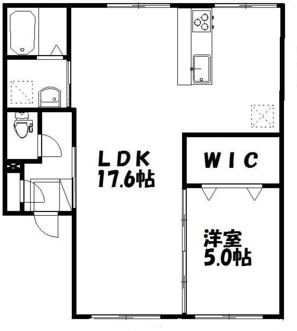 上島駅前の赤屋根。の間取り図