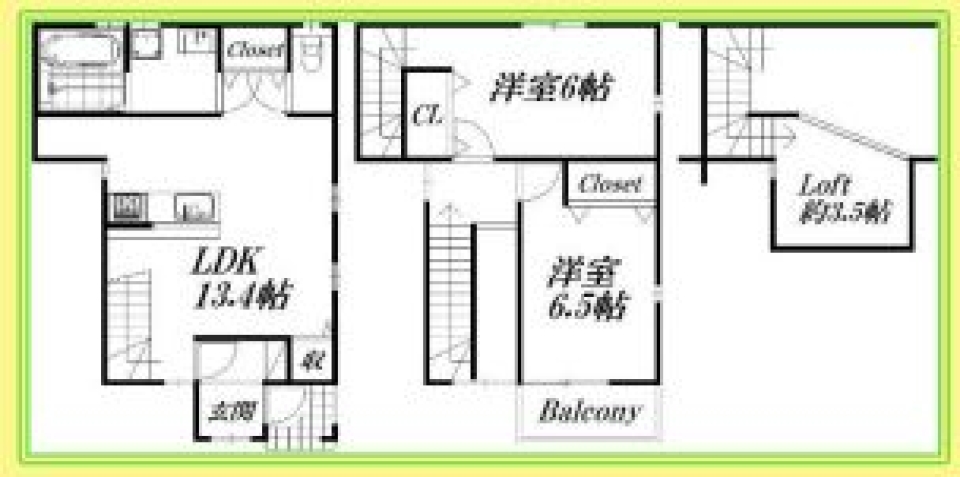 「ただいま！」「おかえり」の間取り図