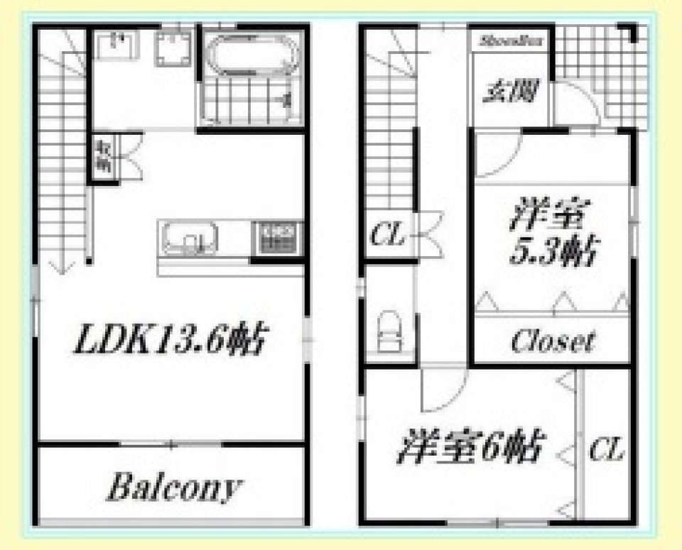 WHITE St. HOUSEの間取り図