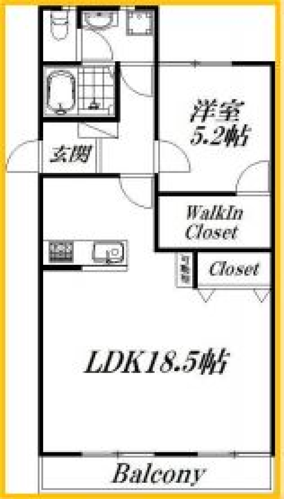 個性的な私のお部屋の間取り図