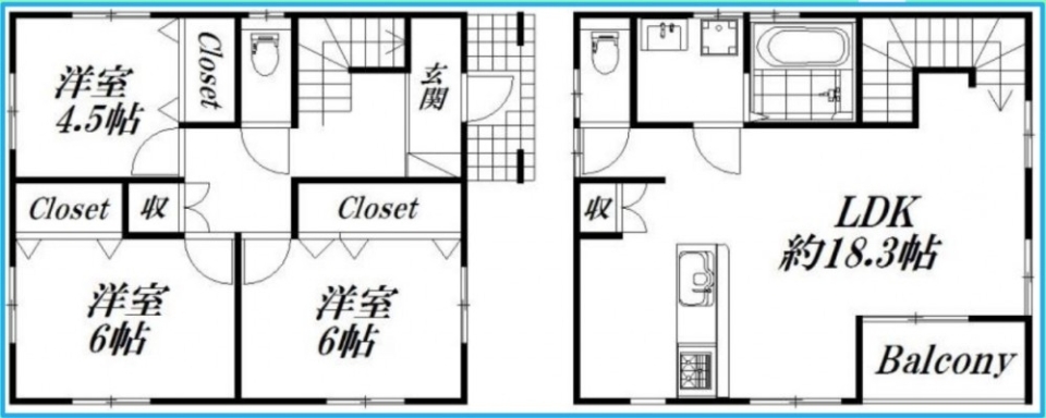 梁に見惚れて...の間取り図