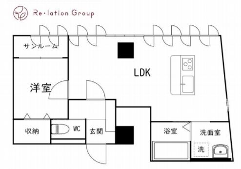 間取りは1LDK！