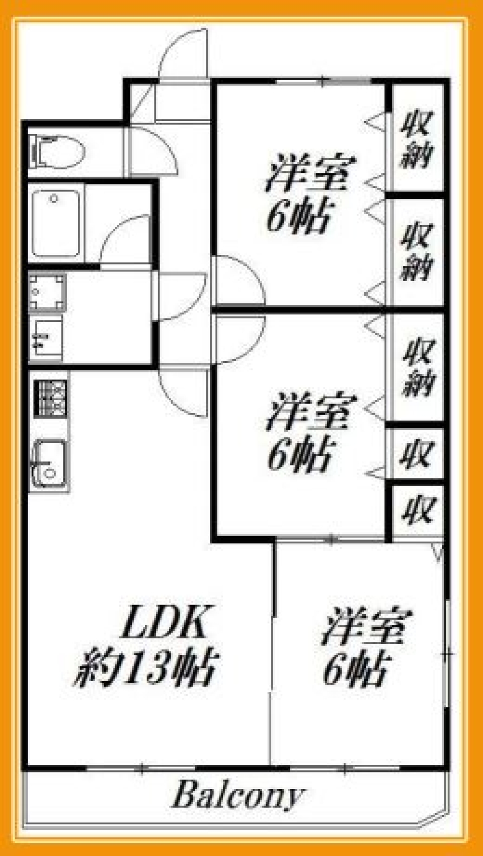 核家族の間取り図