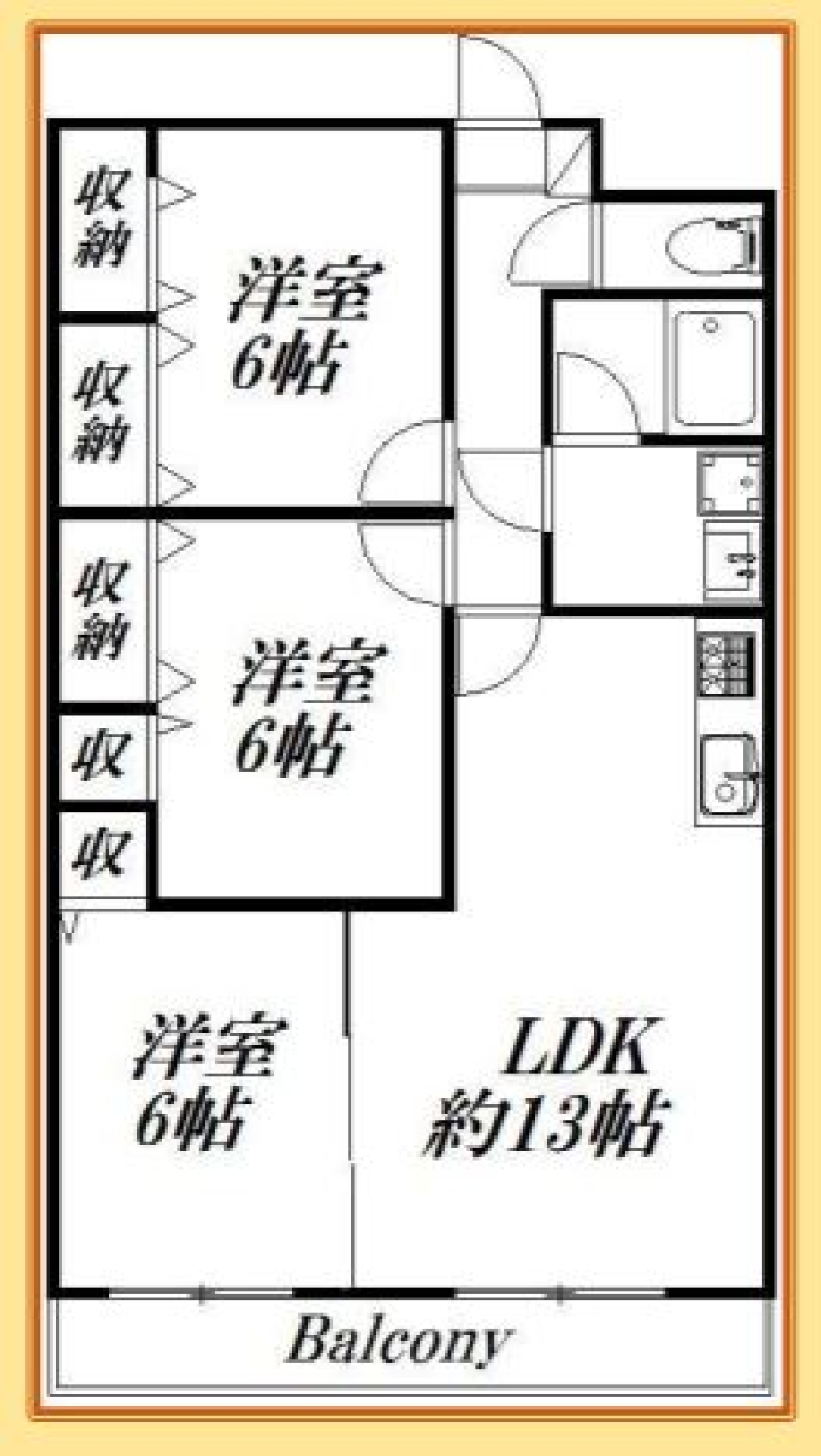 【ファミリー向け】わいわい家族で仲良くの間取り図