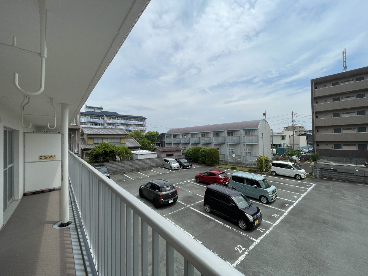 駐車場が見渡せます