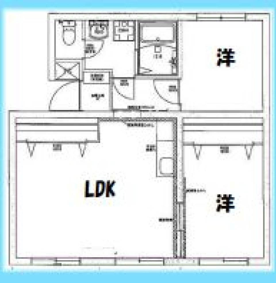 いいお部屋は素敵な扉から！の間取り図