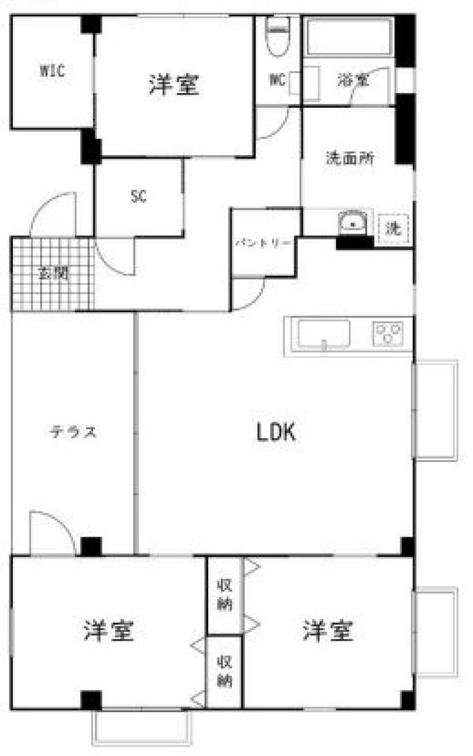 山手の棲み家の間取り図