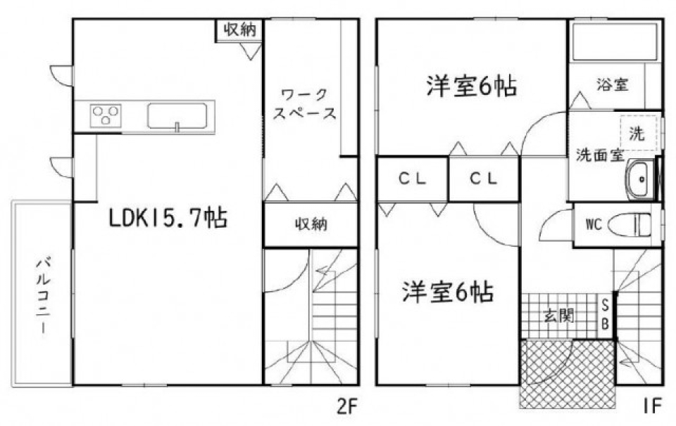 テレワークをするなら！の間取り図