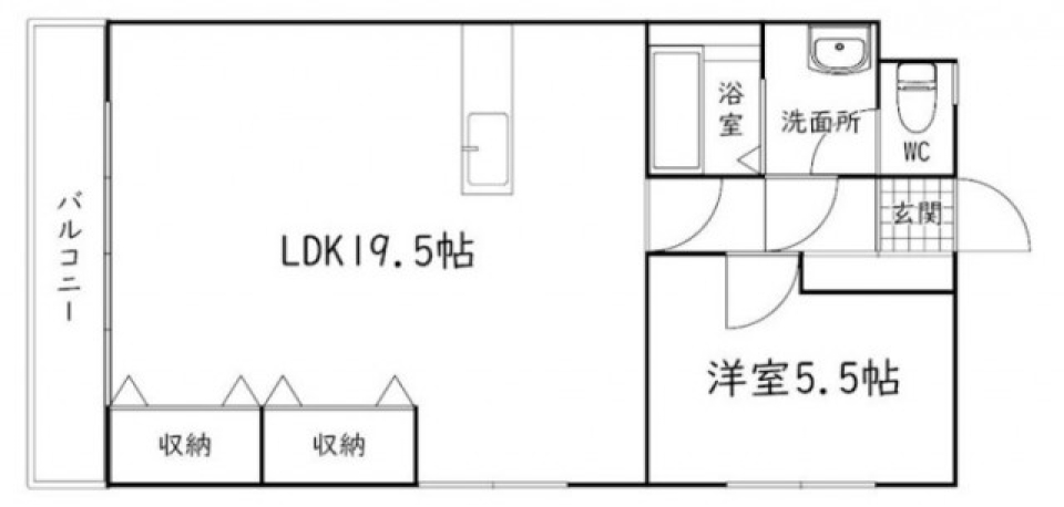 広々リビングで贅沢暮らしの間取り図