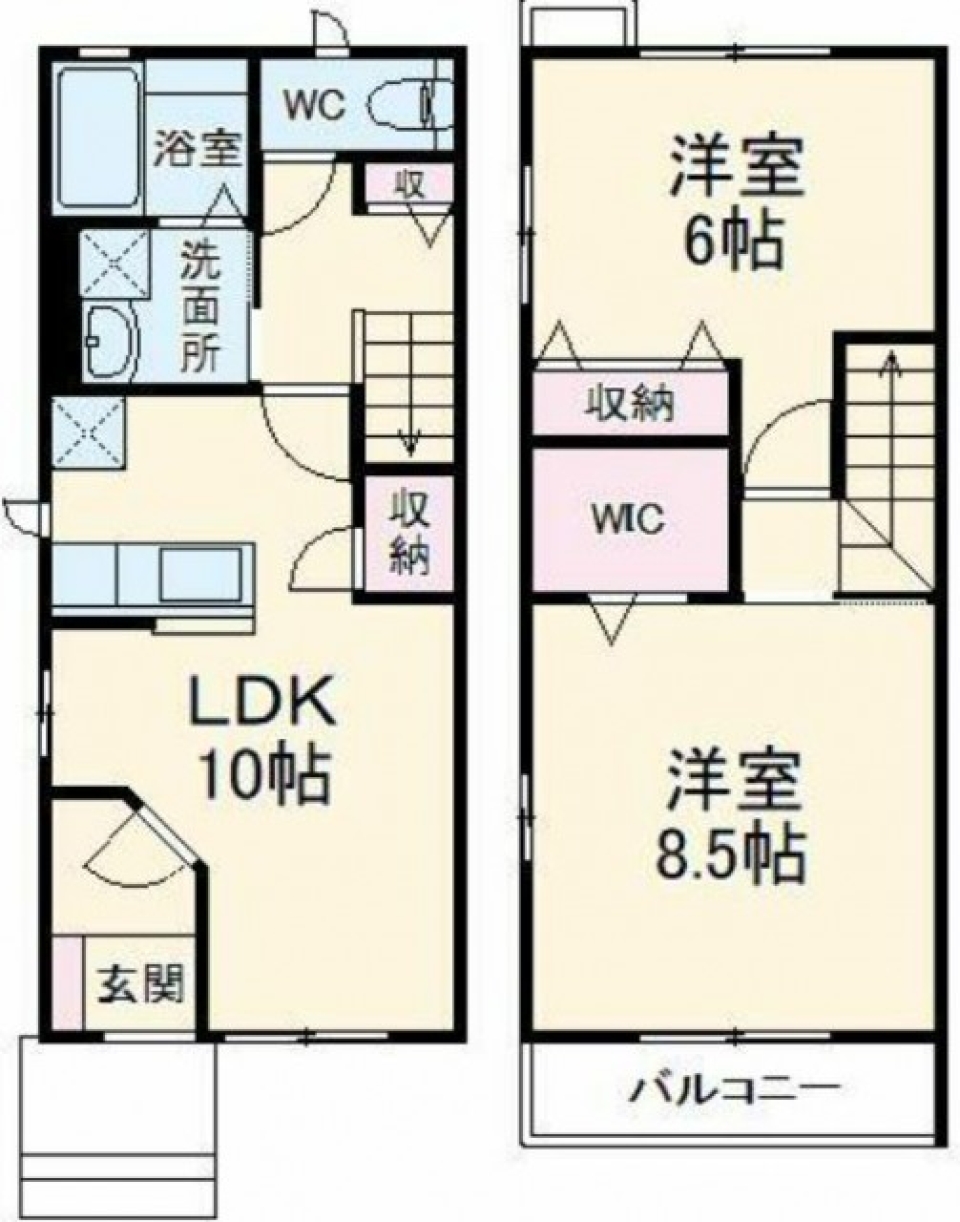 個性派LDKで豊かな暮らしの間取り図