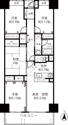 間取りは4LDK！