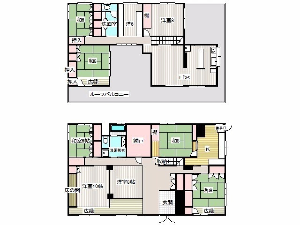 入野の異空間　事業用戸建ての間取り図