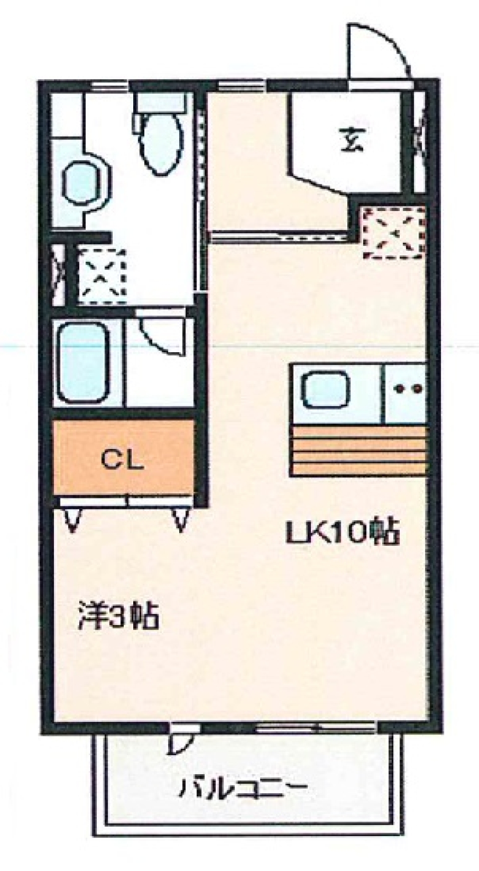 Which do you like1Ror 1LDK?の間取り図